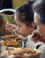 Popular noodle restaurant in Pyongyang