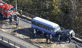 Traffic accident in Hokkaido