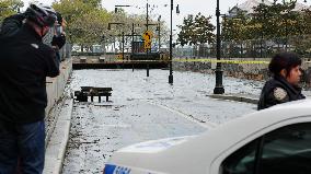 Hurricane Sandy hits North America
