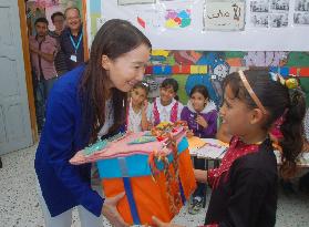 UNICEF goodwill envoy Agnes Chan visits Gaza