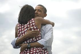 Happy photo of Obamas