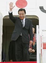 PM Noda arrives in Cambodia