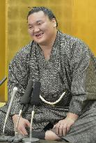 Hakuho after winning 23rd career title