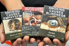 Cigarette packages in Australia