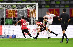 (SP)CHINA-MEIZHOU-FOOTBALL-CSL-CHENGDU VS MEIZHOU (CN)