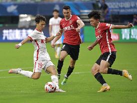 (SP)CHINA-MEIZHOU-FOOTBALL-CSL-CHENGDU VS MEIZHOU (CN)
