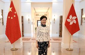 (HKSAR 25)CHINA-HONG KONG-CARRIE LAM-INTERVIEW (CN)