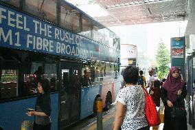 Public bus in Singapore