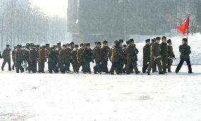 People in Pyongyang