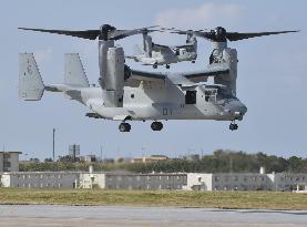 Osprey training in Okinawa