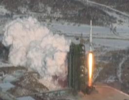 N. Korean rocket launch video