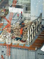 Steel beam removed from pool at Fukushima plant