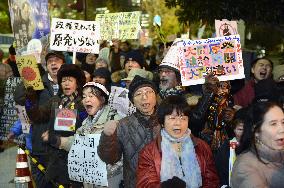Antinuclear rally in Tokyo