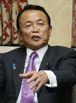 New Finance Minister Aso