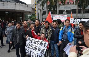 Protest over press freedom in China