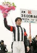 Take wins record 3,500th career race