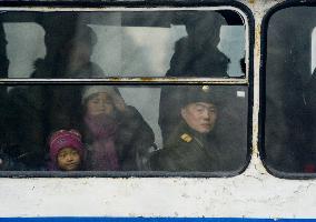 Citizens in Pyongyang
