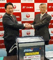 JAL, Japan Post to start home delivery