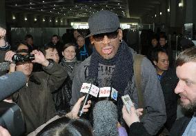 Ex-NBA star leaves N. Korea