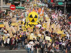 Antinuclear demonstration in Taiwan