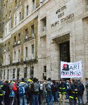 Bridgestone workers protest in Italy