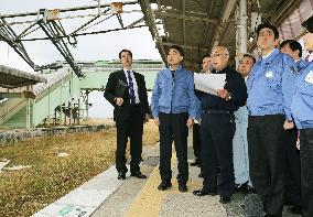PM Abe visits Fukushima