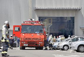Factory fire in Osaka