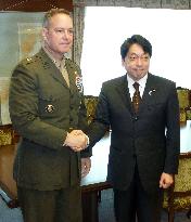 Japan defense chief meets U.S. deputy commander