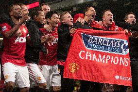 Kagawa joins celebrations as Man Utd clinch league title