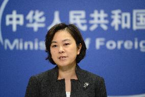China spokeswoman Hua on Japan