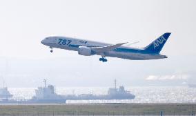 ANA conducts Boeing 787 flight test