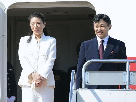 Crown prince, princess leave for Netherlands