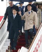 Japan prime minister in Russia