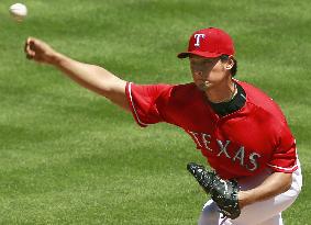 Darvish ties career-high with 14 strikeouts