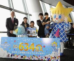 Tokyo Skytree attracts 6.34 mil. visitors