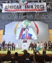 Abe at African Fair