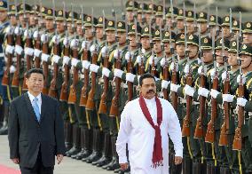 Sri Lanka president in China