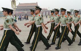 Police at Tiananmen