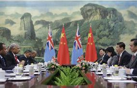 Fiji leader in China