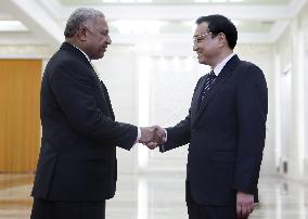 Fiji leader in China