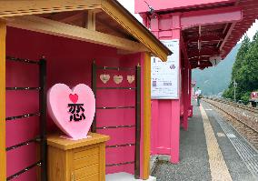 "Love station" all in pink