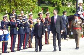 Japan crown prince in Spain