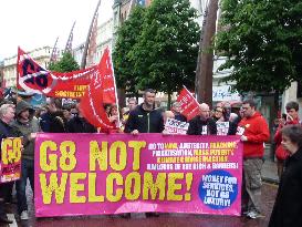 Protest against G-8 summit in Belfast