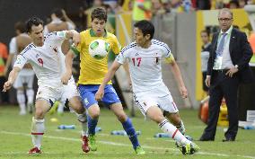 Brazil beat Japan in Confederations Cup