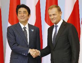 PM Abe in Poland