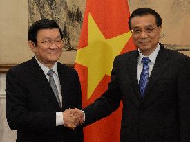 Vietnamese president in China