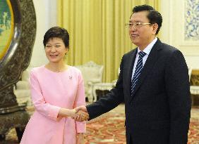 S. Korean president in China