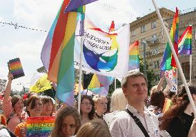 Gay activists in Russia