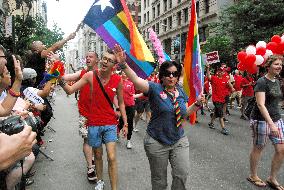 Gay parade in N.Y.