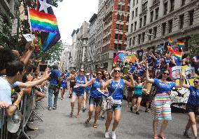 Gay parade in N.Y.